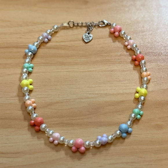 Colorful Beaded Necklace with Disney Charm - Picture 2 of 2